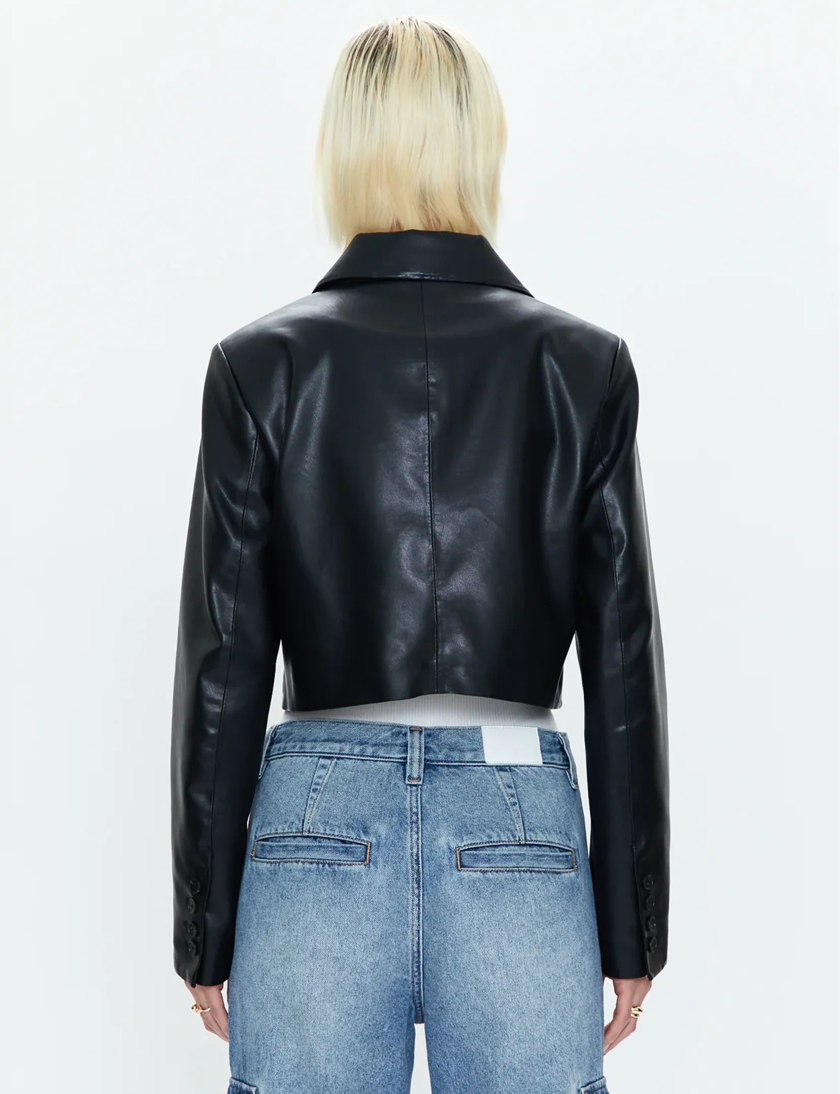 Jolie Cropped Blazer, Noir