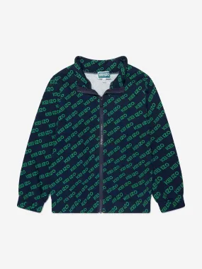 KENZO Boys Logo Track Jacket in Navy