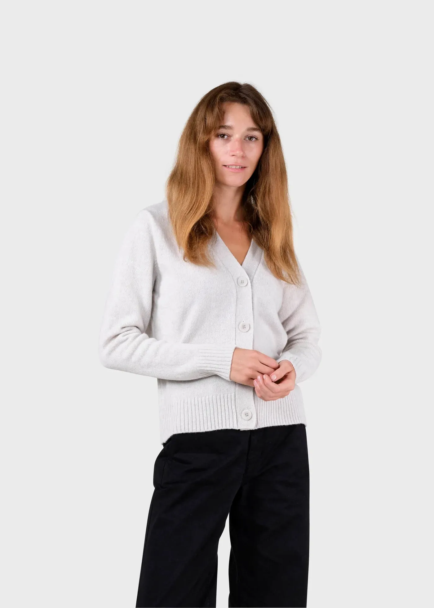 Klitmøller Wilma knit cardigan pastel grey