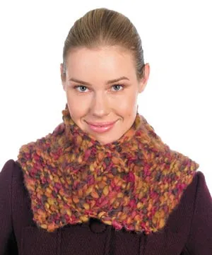 Knit V Neck Warmer Pattern (Knit)