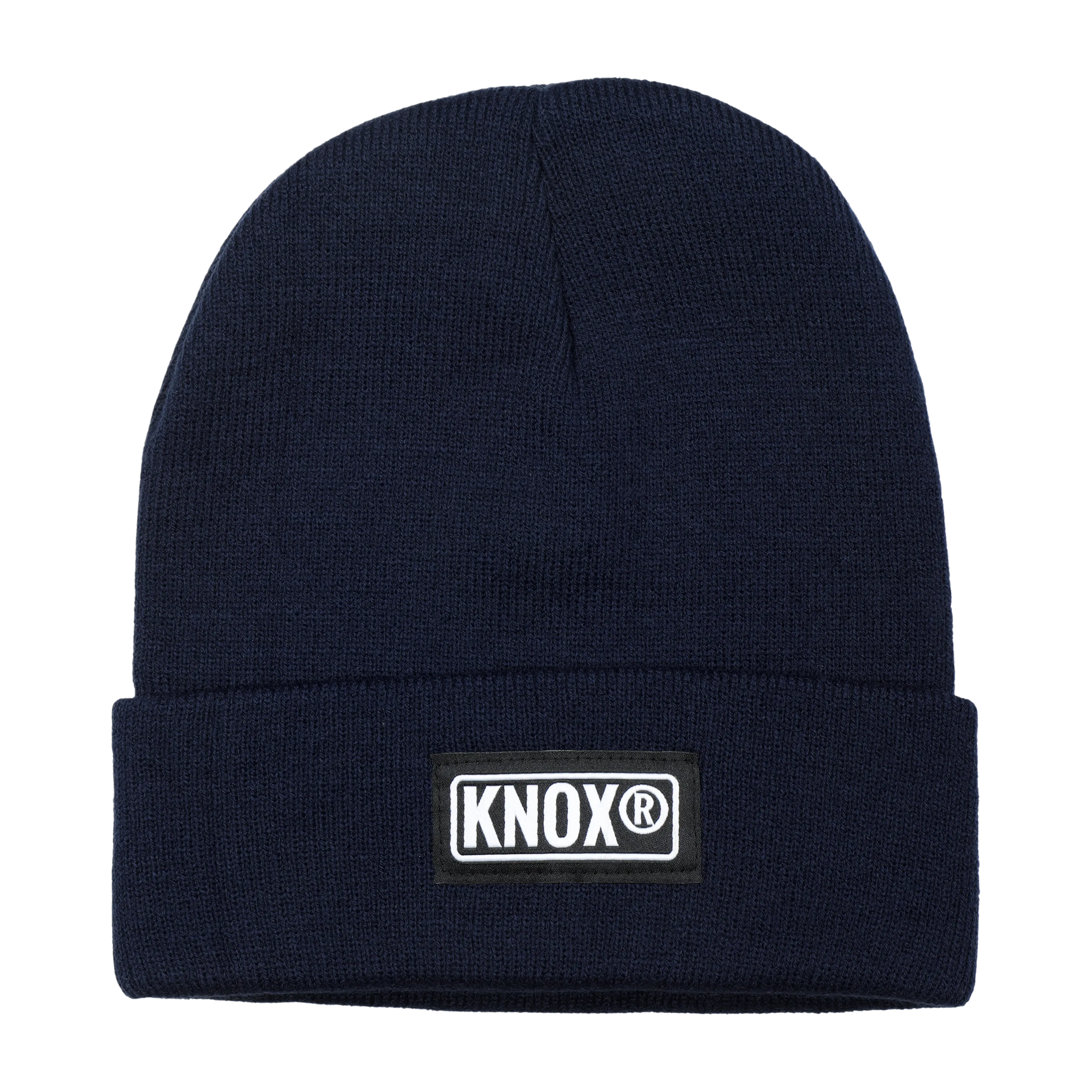 Knox Knit Cuffed Navy Blue Beanie