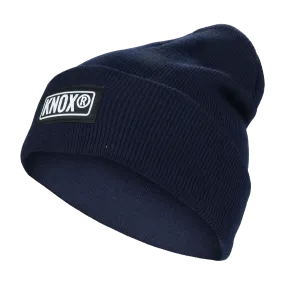 Knox Knit Cuffed Navy Blue Beanie