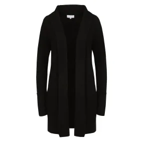 Long Cashmere Cardigan in Black