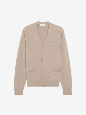 Maison Kitsune Unisex Fox Head Patch Classic Cardigan Beige Melange GU00542KT1036 H250