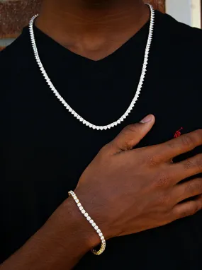 Men’s Chunky Cuban Link Diamond Lock Chain