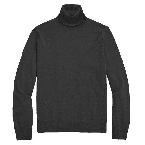 Mens Classic Solid Color Turtleneck Sweaters 6 Colors