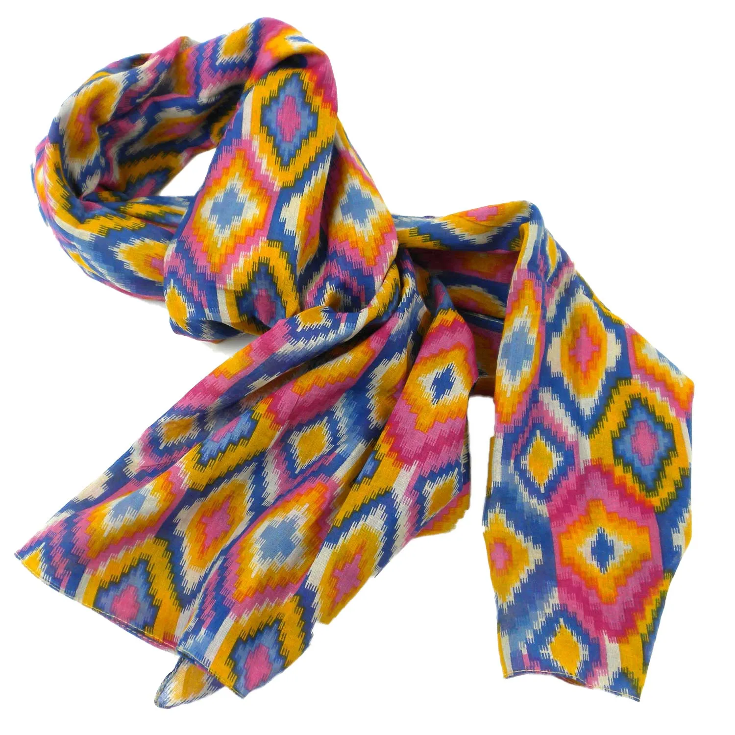 Multicolored Kilim Cotton Scarf Asha Handicrafts