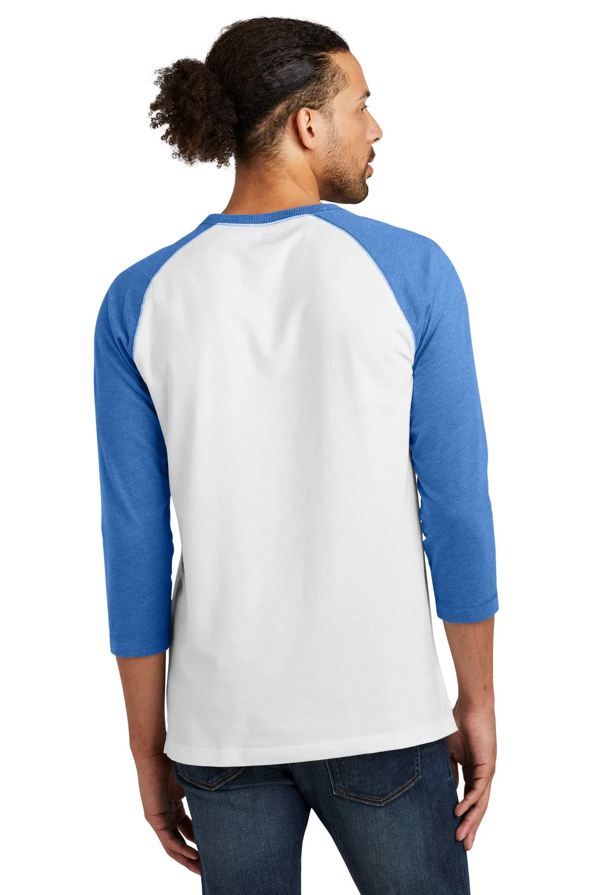 New Era Sueded Cotton Blend 3/4-Sleeve Baseball Raglan Tee. NEA121