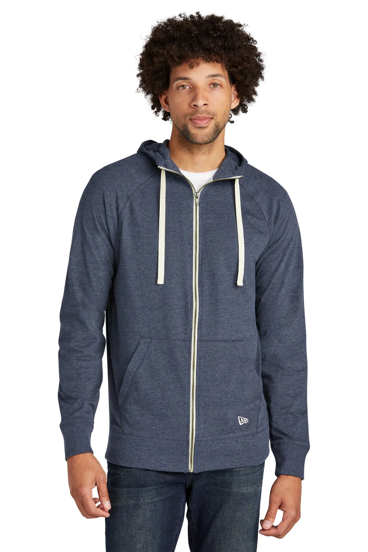 New Era Sueded Cotton Blend Full-Zip Hoodie. NEA122