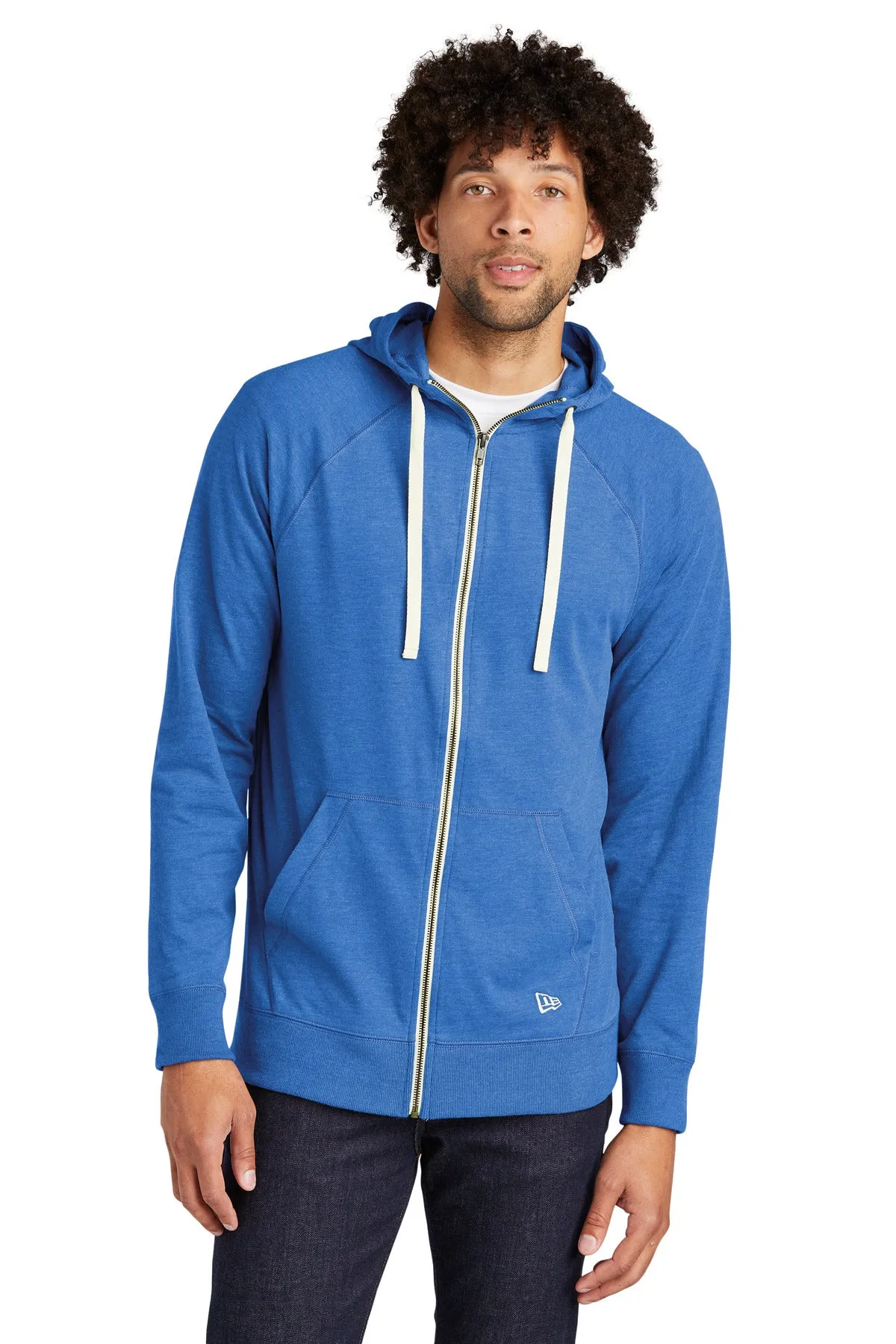 New Era Sueded Cotton Blend Full-Zip Hoodie. NEA122