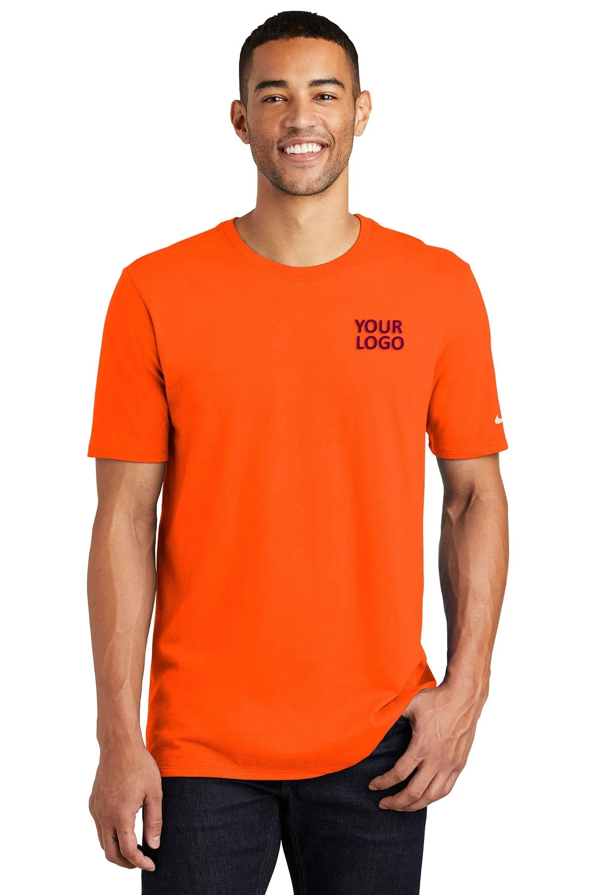 Nike Core Cotton Custom Tees, Brilliant Orange