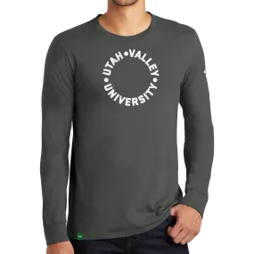 Nike Core Cotton Long Sleeve Tee- UVU Distressed