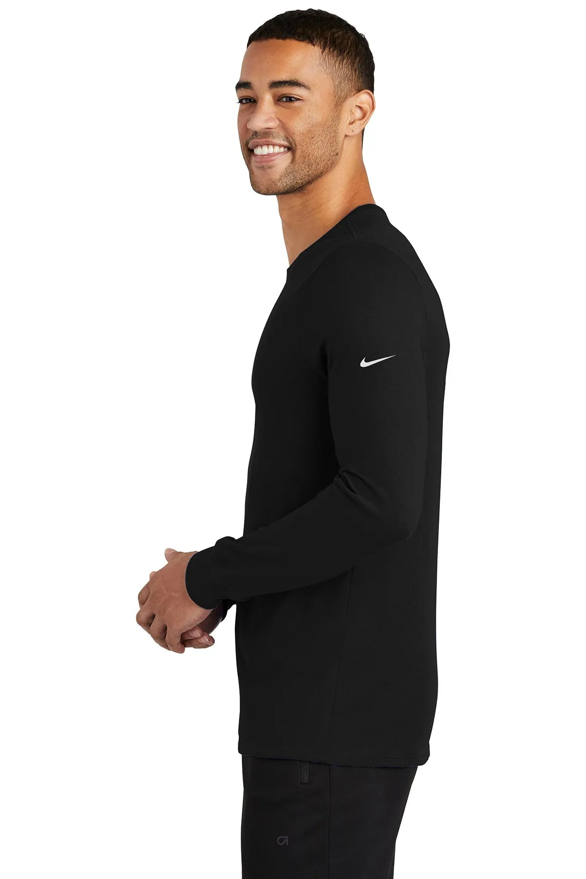 Nike Dri-FIT Long Sleeve Custom Tees, Black