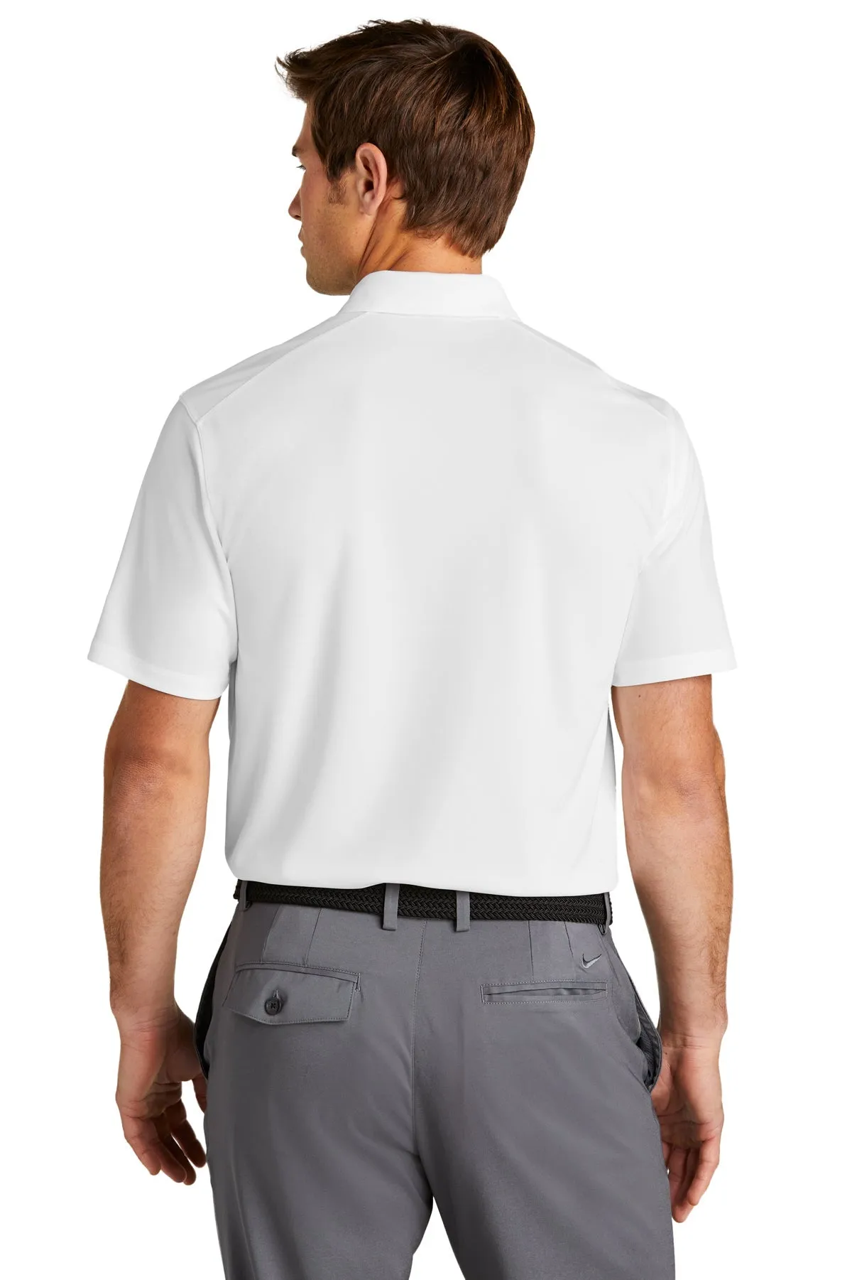 Nike Dri-FIT Micro Pique Custom Pocket Polos, White