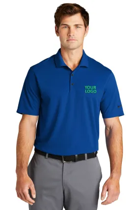 Nike Dri-FIT Micro Pique Customized Polos, Gym Blue