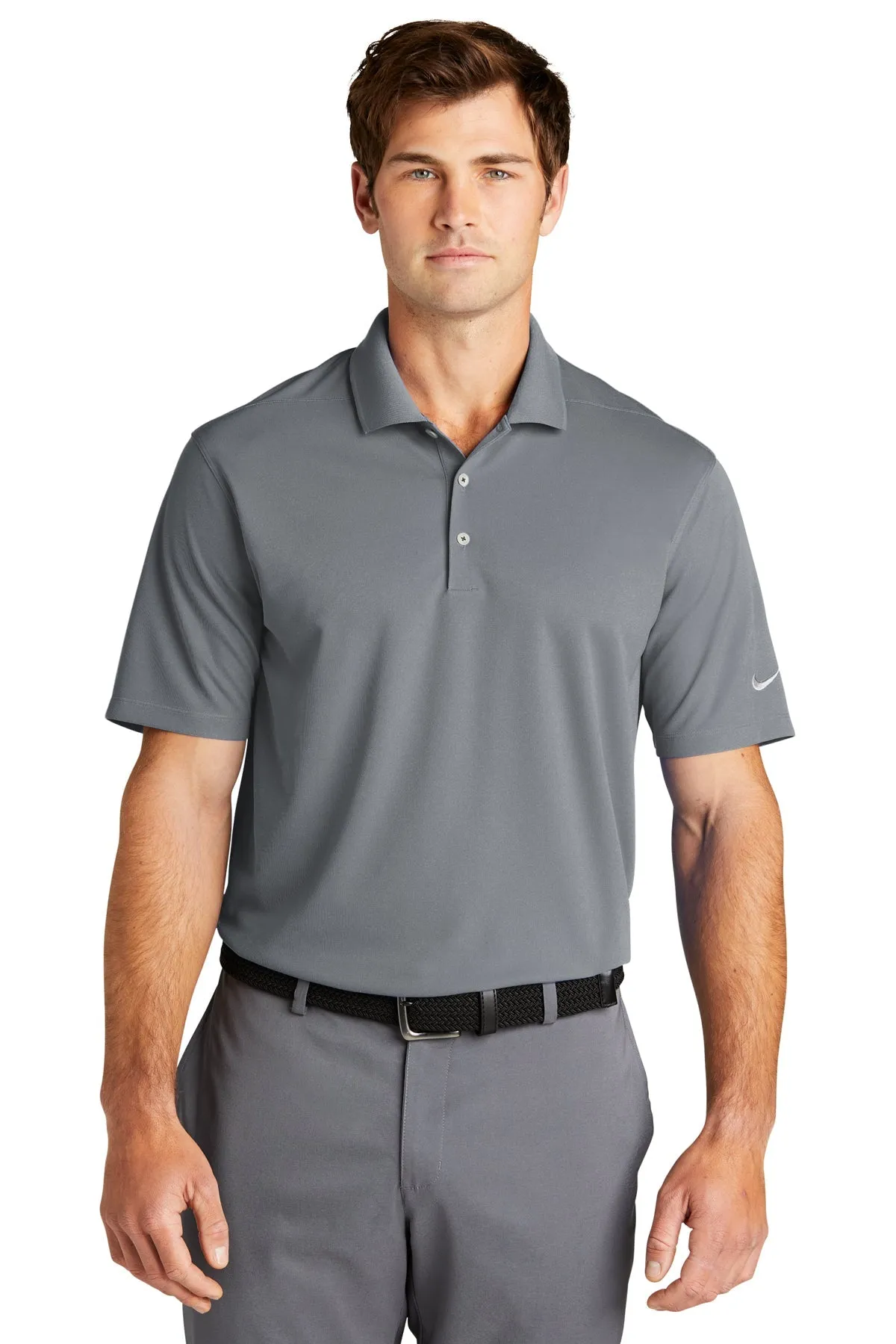 Nike Dri-FIT Micro Pique Customized Tall Polos, Cool Grey