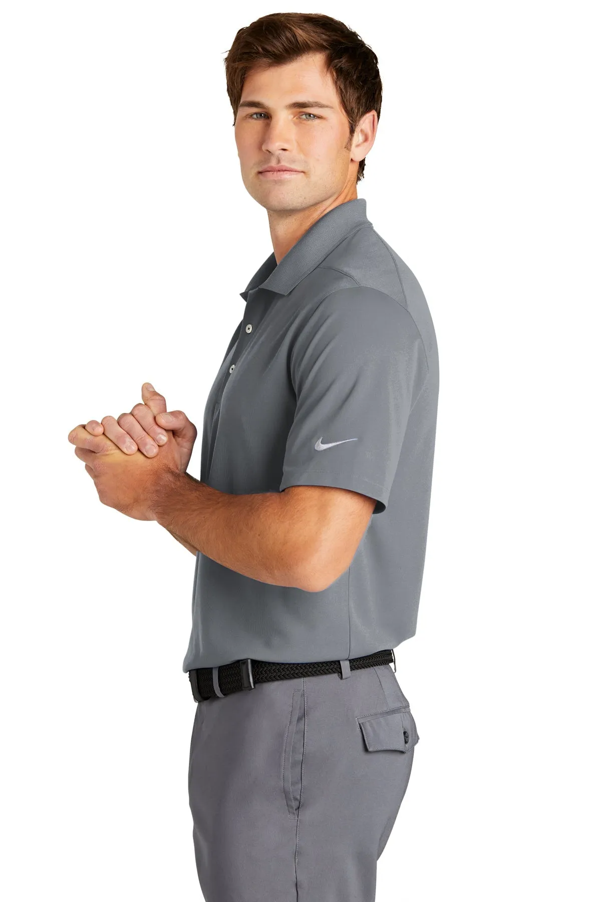 Nike Dri-FIT Micro Pique Customized Tall Polos, Cool Grey