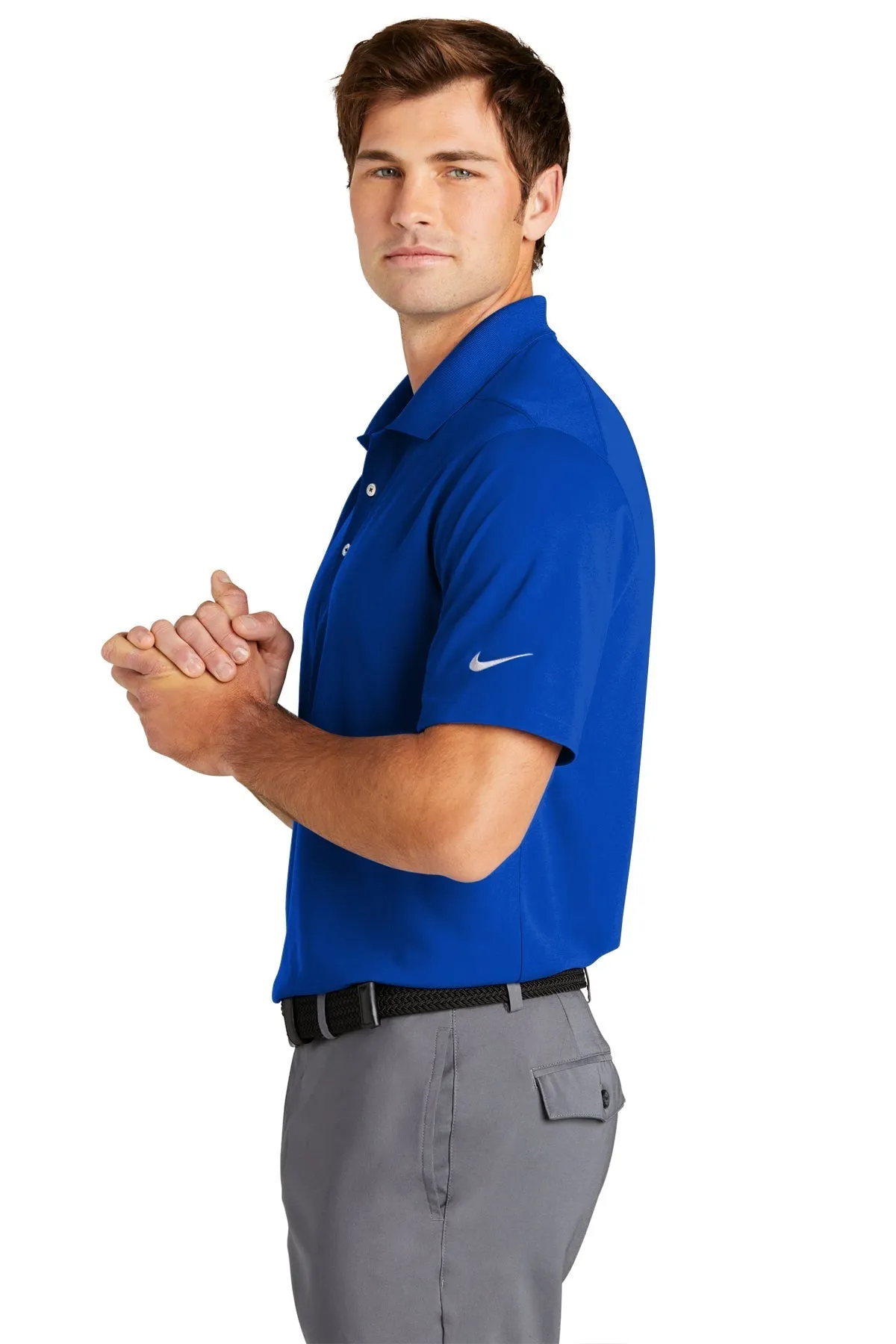 Nike Dri-FIT Micro Pique Customized Tall Polos, Game Royal