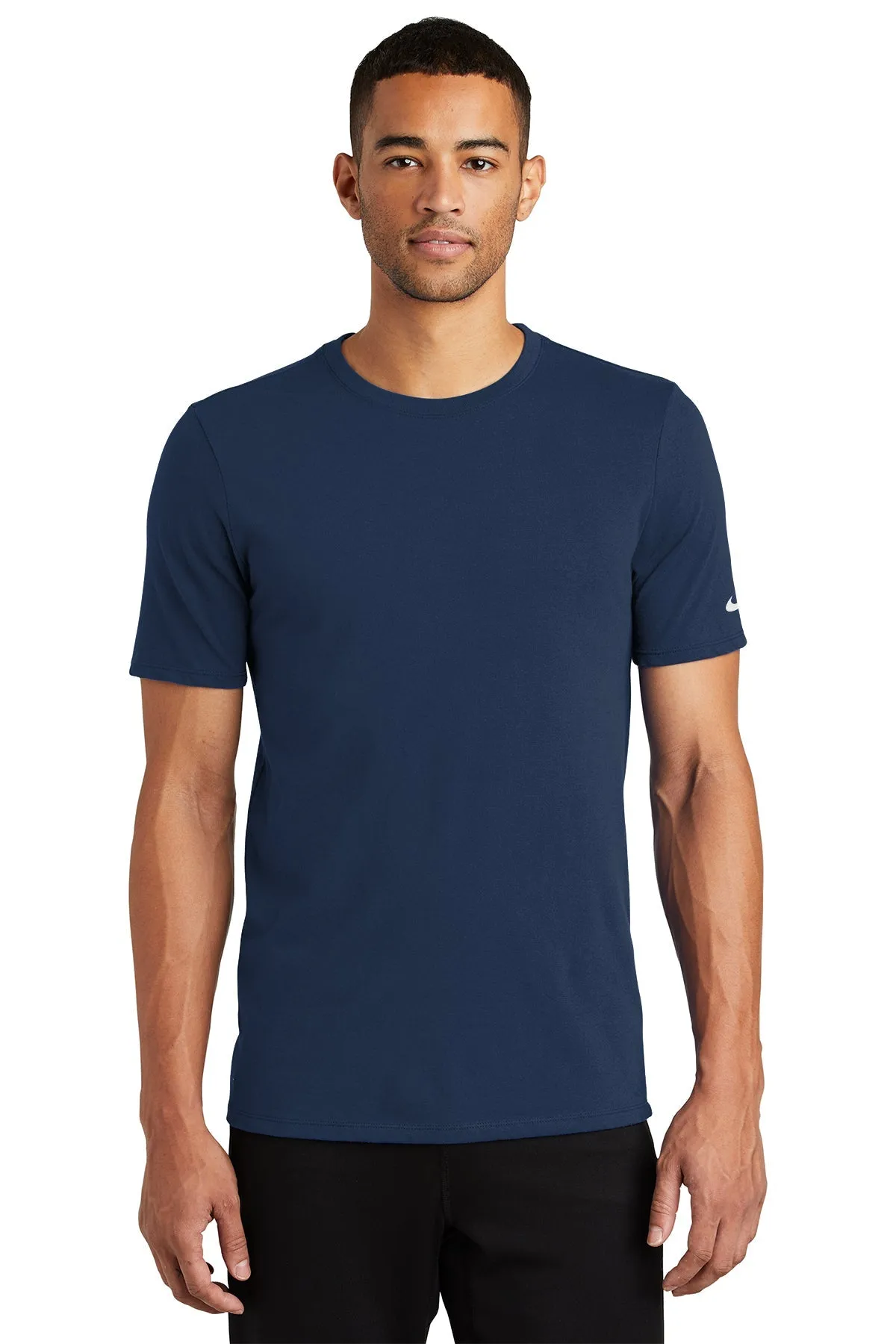 Nike DriFIT Cotton Poly Custom Tees, College Navy