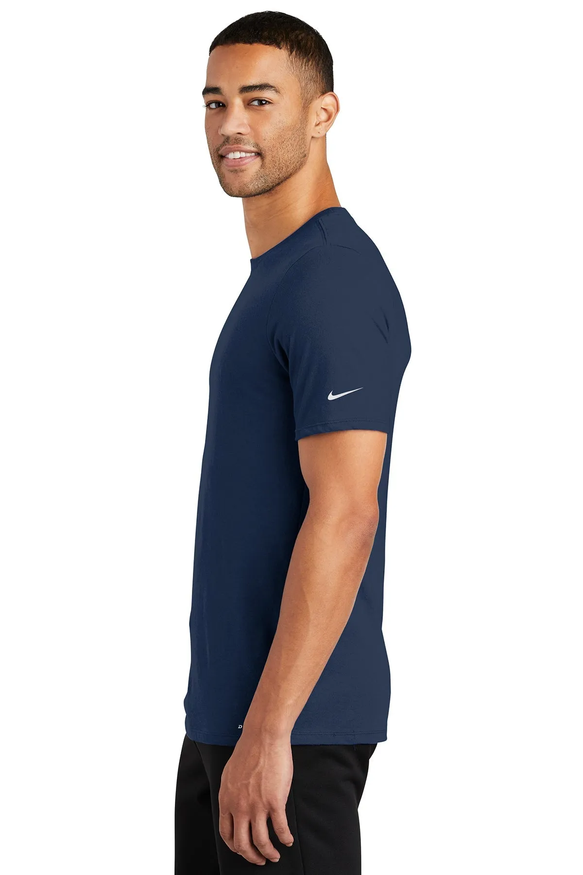 Nike DriFIT Cotton Poly Custom Tees, College Navy