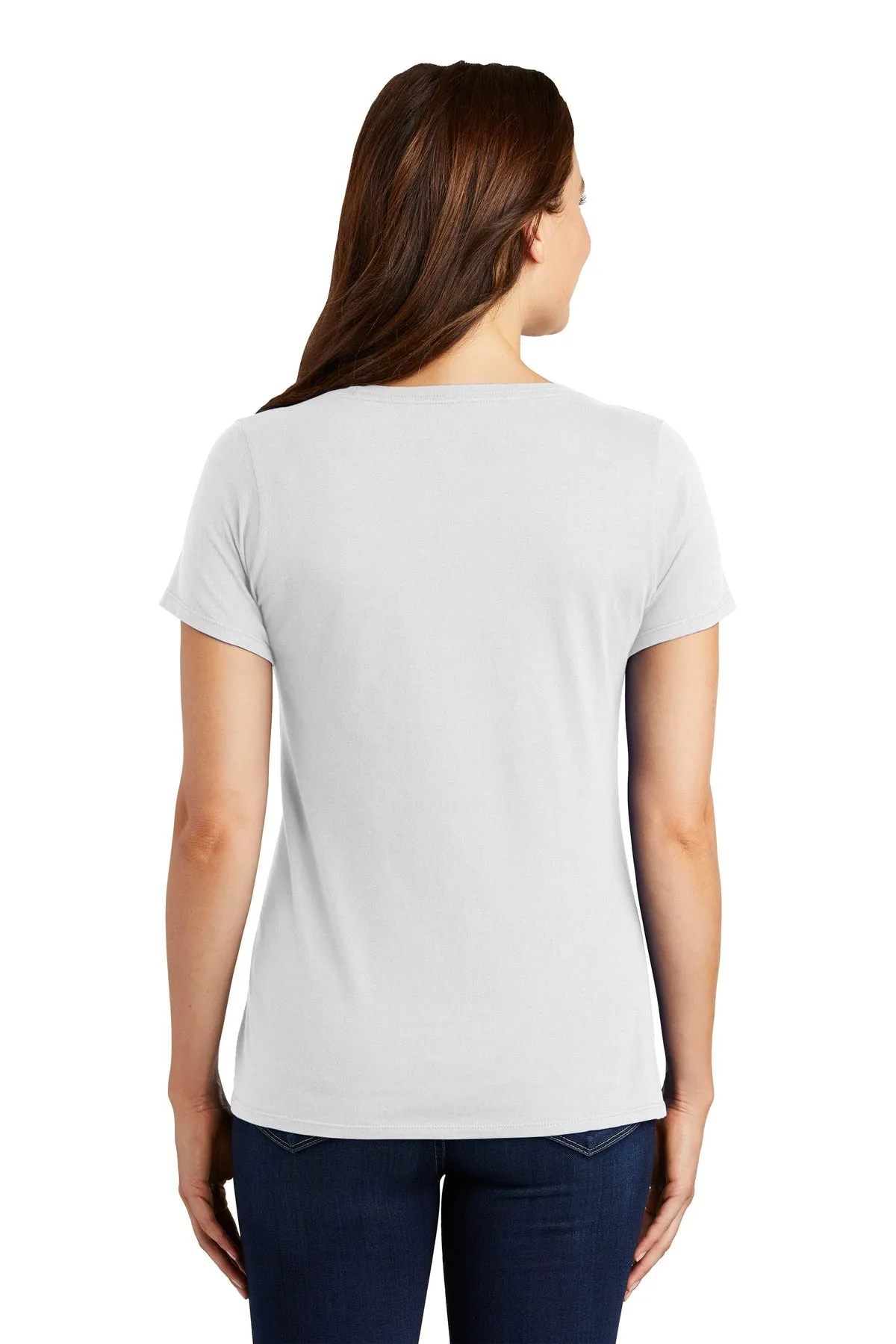 Nike Ladies Dri-FIT Cotton/Poly Scoop Neck Tee. NKBQ5234