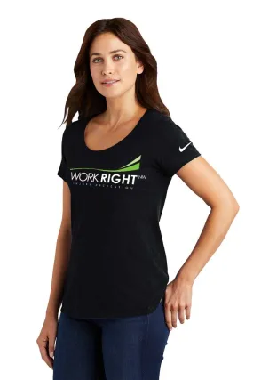 Nike Ladies Dri-FIT Cotton/Poly Scoop Neck Tee