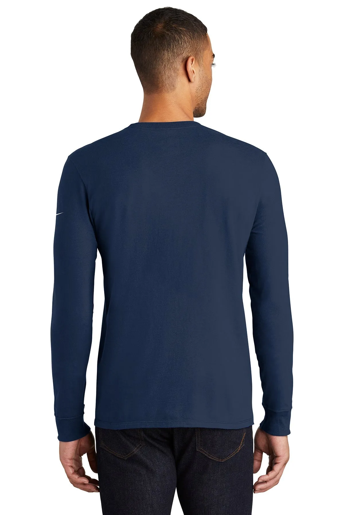 Nike Long Sleeve Customized Tees, College Navy