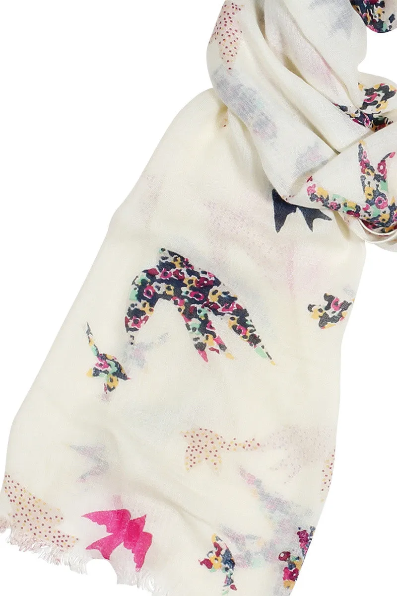 Origami Flying Birds Fashion Scarf