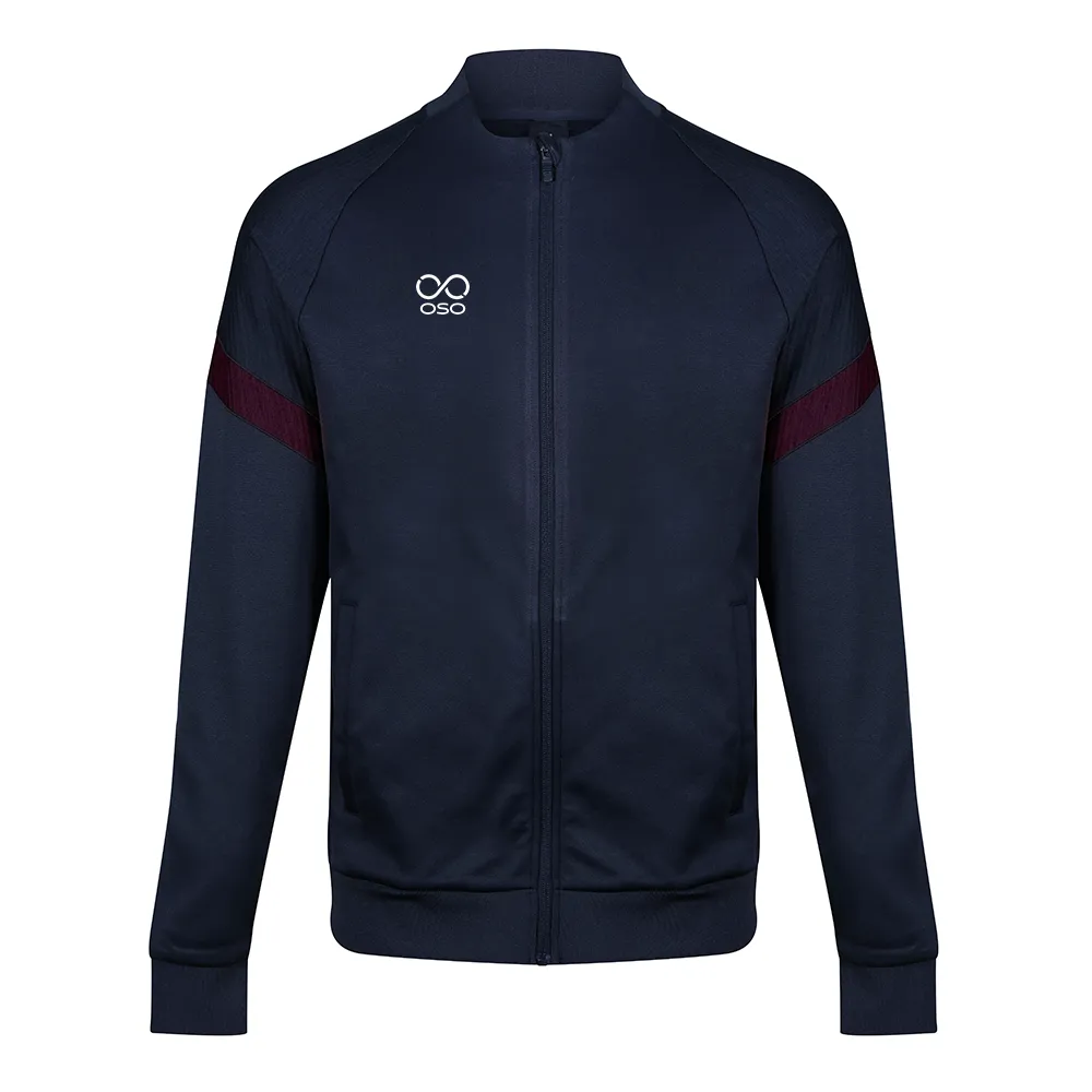 OSO Kinetic Track Jacket - Navy/Maroon