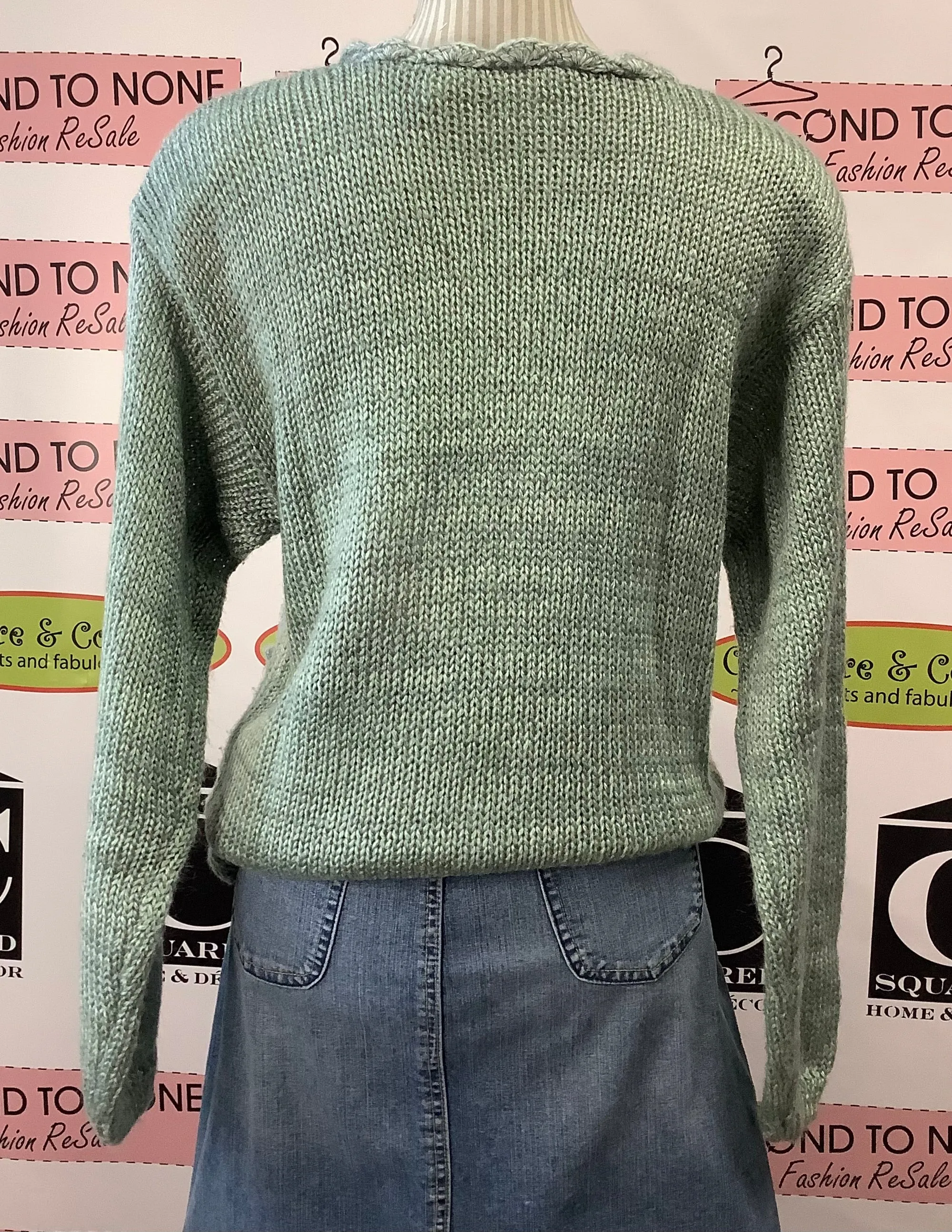 Pastel Chunky Knit Sweater (M)