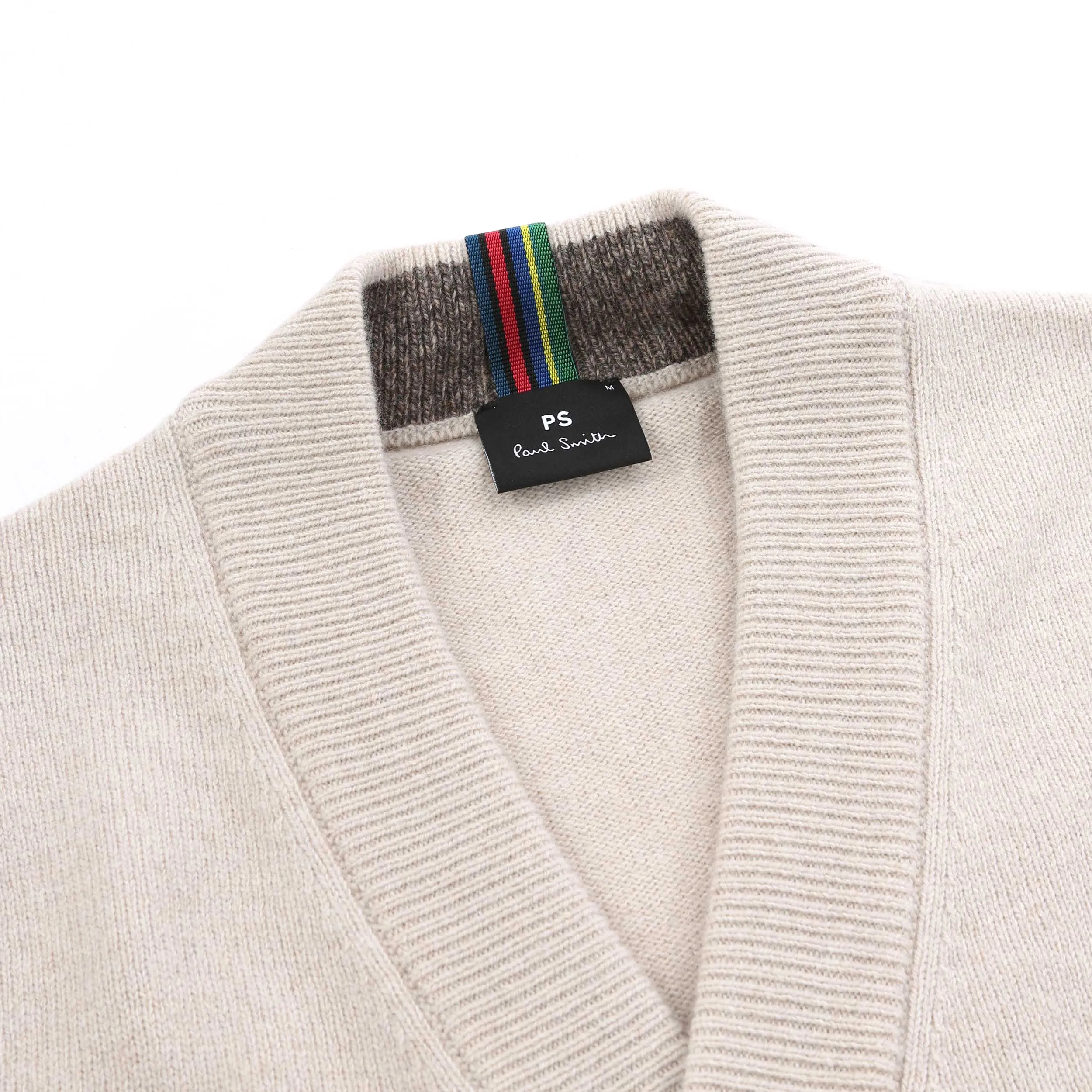 Paul Smith Button Thru Cardigan in Parchment