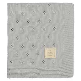 Perfect Pointelle Knit Blanket