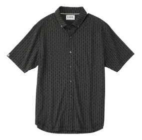 Performance Vintage Print Full Button Knit Shirt