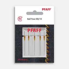 PFAFF® Ball Point Needles Size 80/12 5-Pack