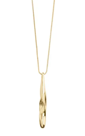 Pilgrim Alberte Teardrop Pendant Necklace, gold