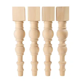 Pine Modern Chunky Farmhouse Dining Legs - 5" x 29"