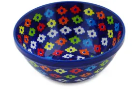 Polish Pottery 6" Bowl Cardigan Squares