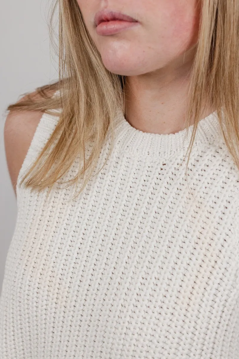 Polly Chunky Cotton Knit Vest