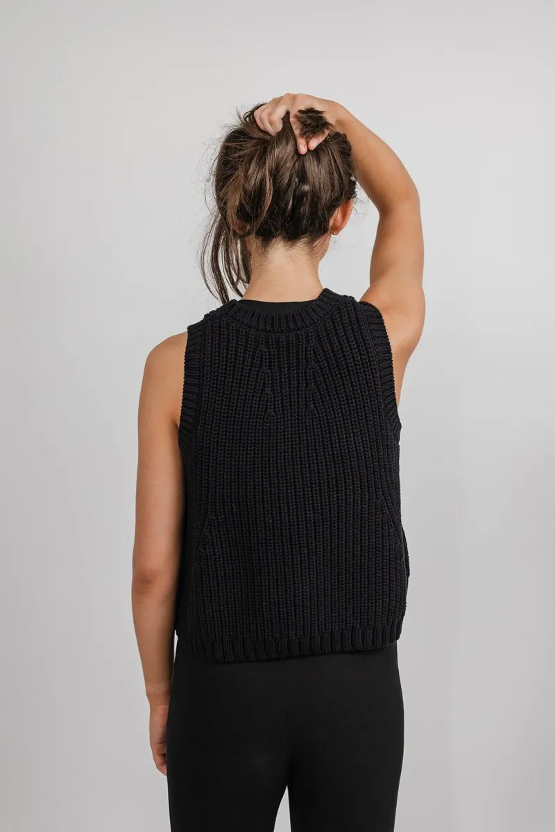 Polly Chunky Cotton Knit Vest