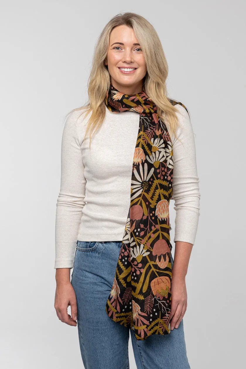 Protea Silk Scarf