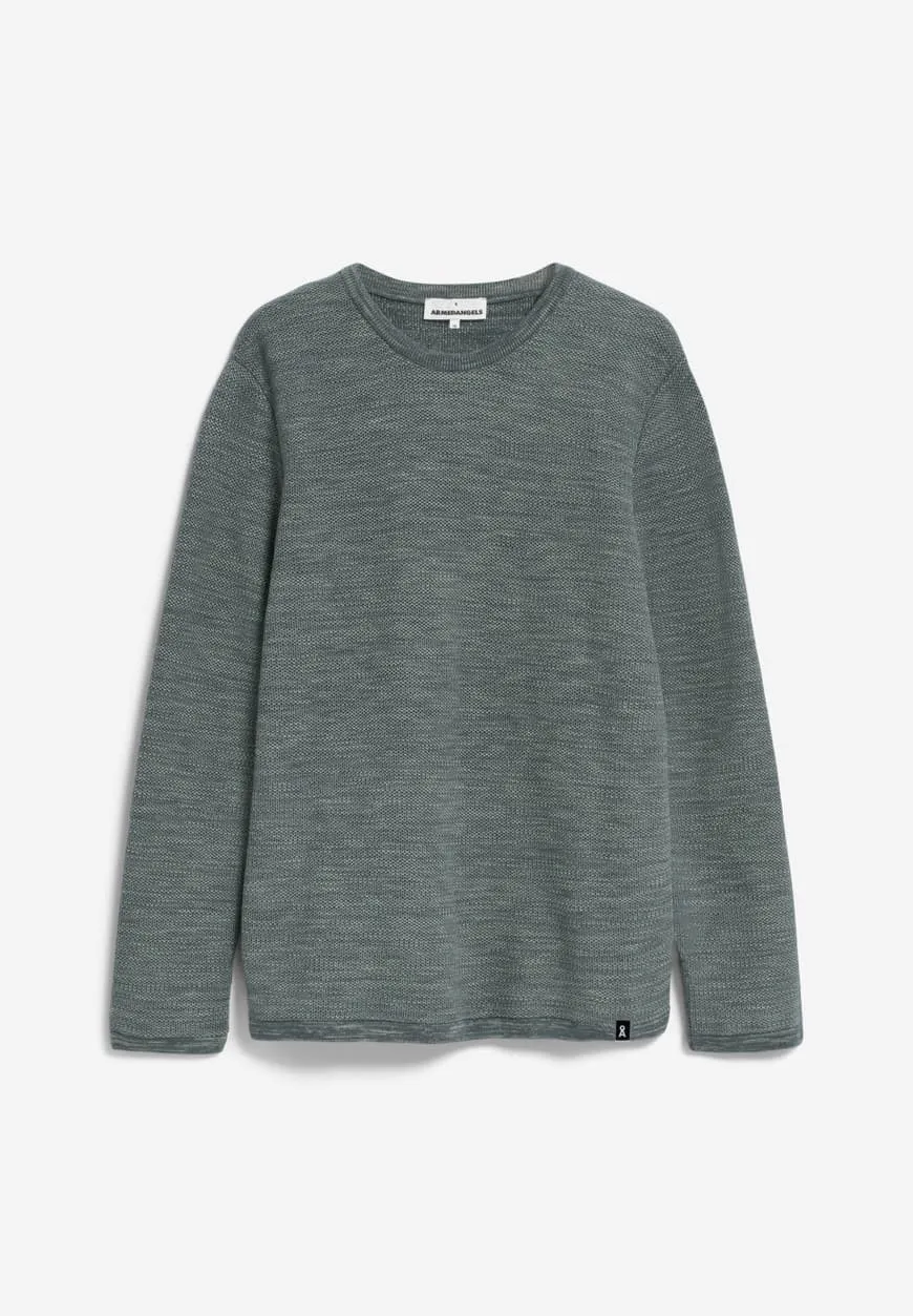 Pullover TOLAA space steel-grey green | ARMEDANGELS