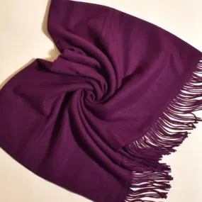 Purple Fringe Tassel Scarf