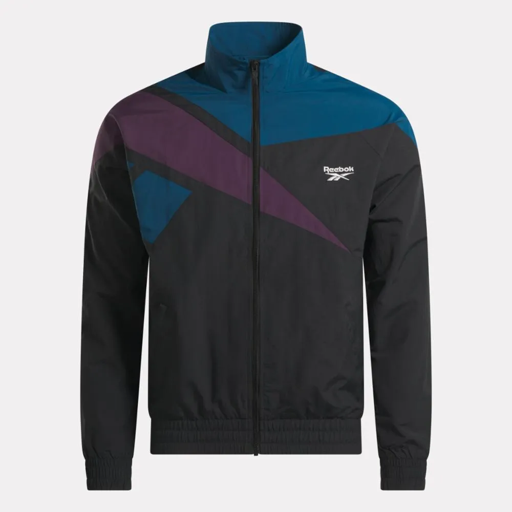 Reebok Apparel Men Classics Vector Track Jacket BLACK/MIDNIGHT PLUM