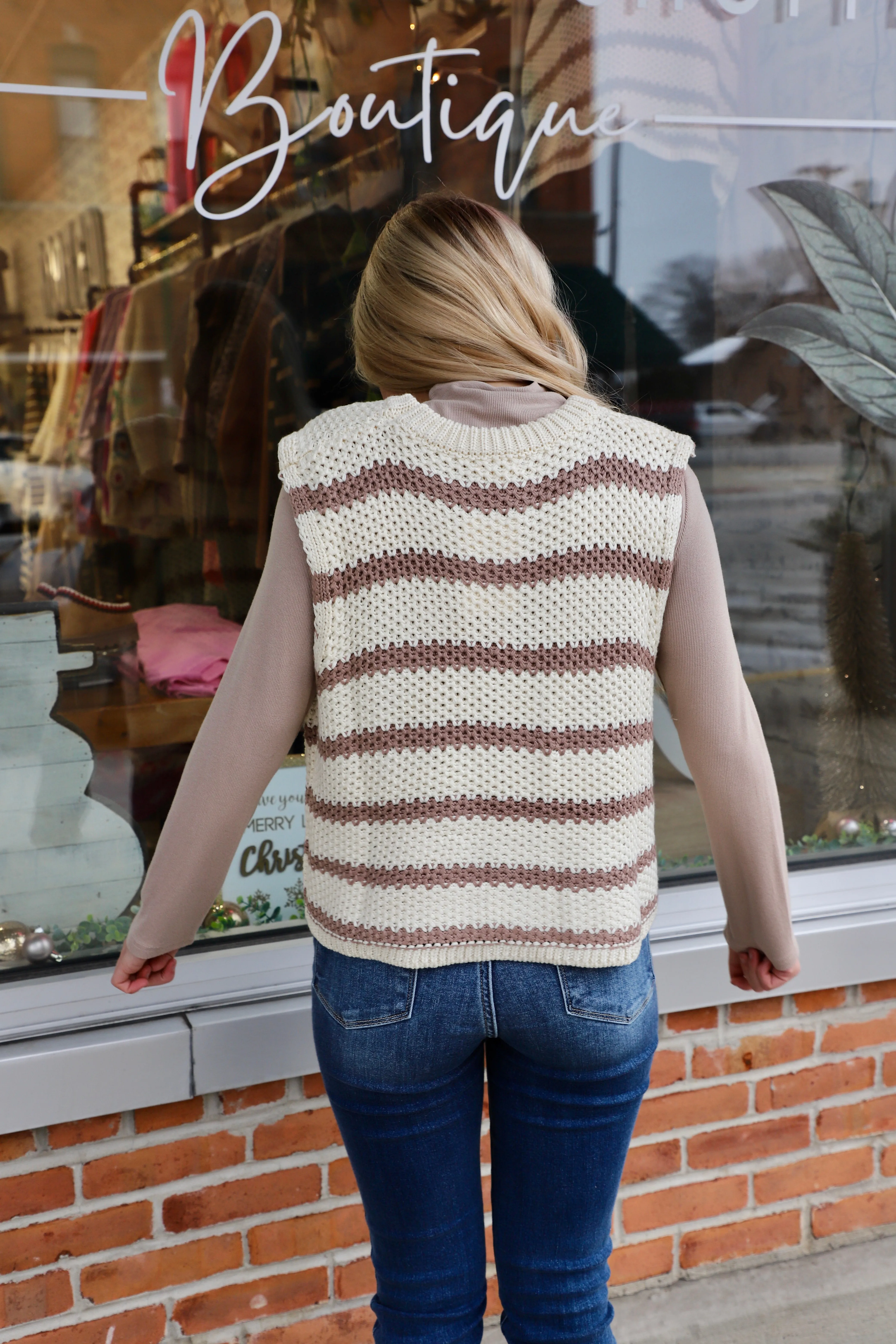 Regan Chunky Knit Sleeveless Sweater