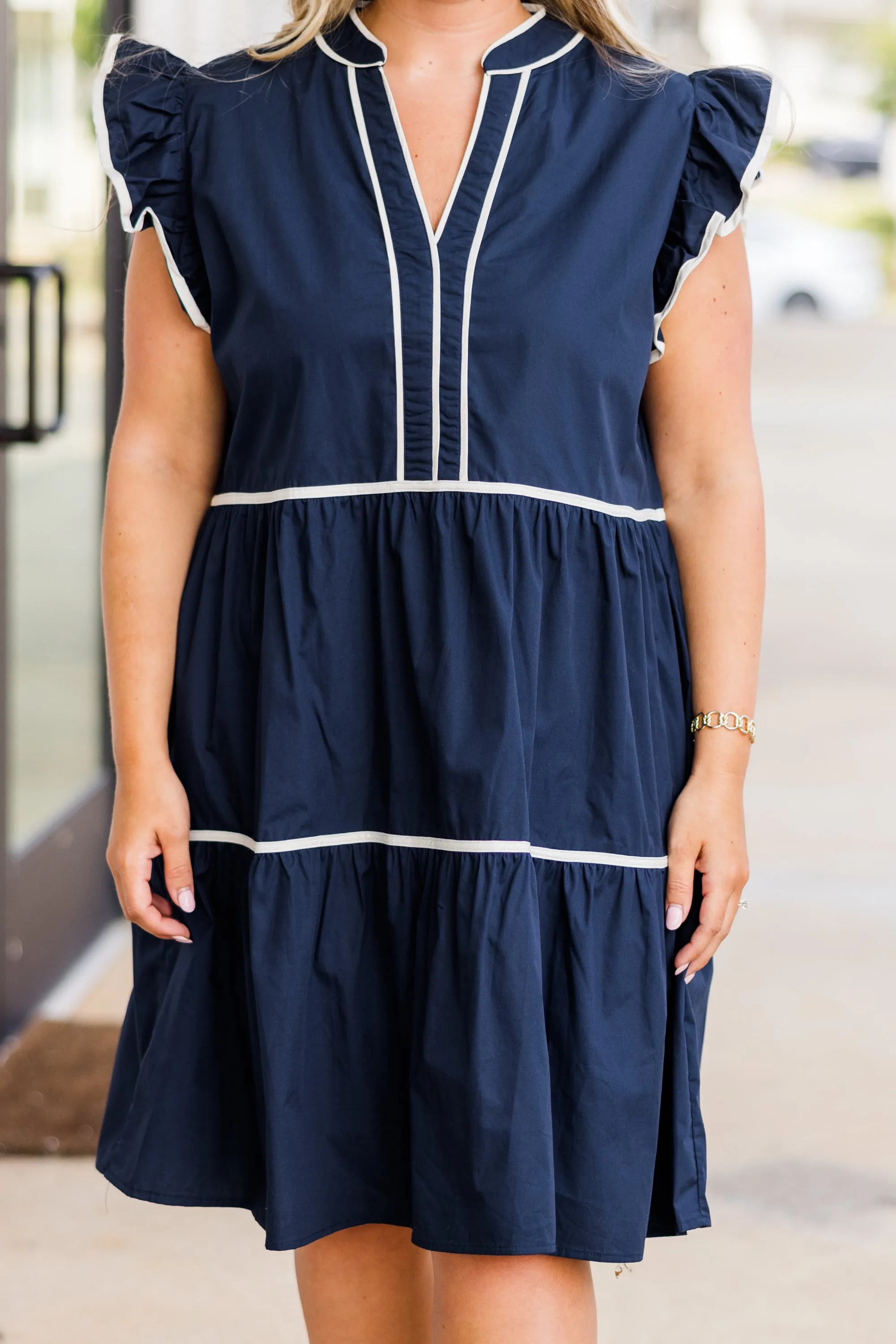 Roar And Score Dress, Navy