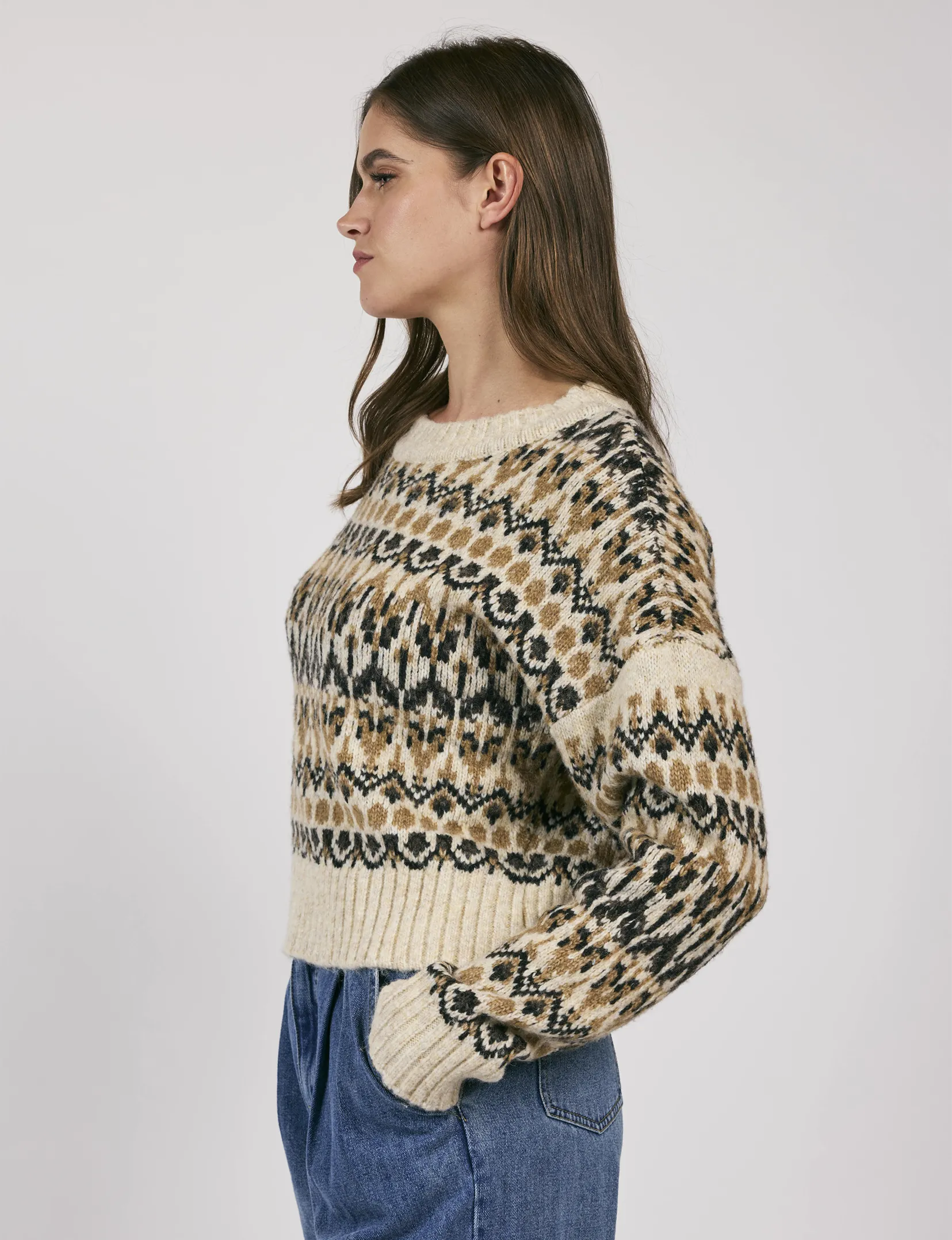 Rural Nordic Pullover, Multi Pattern