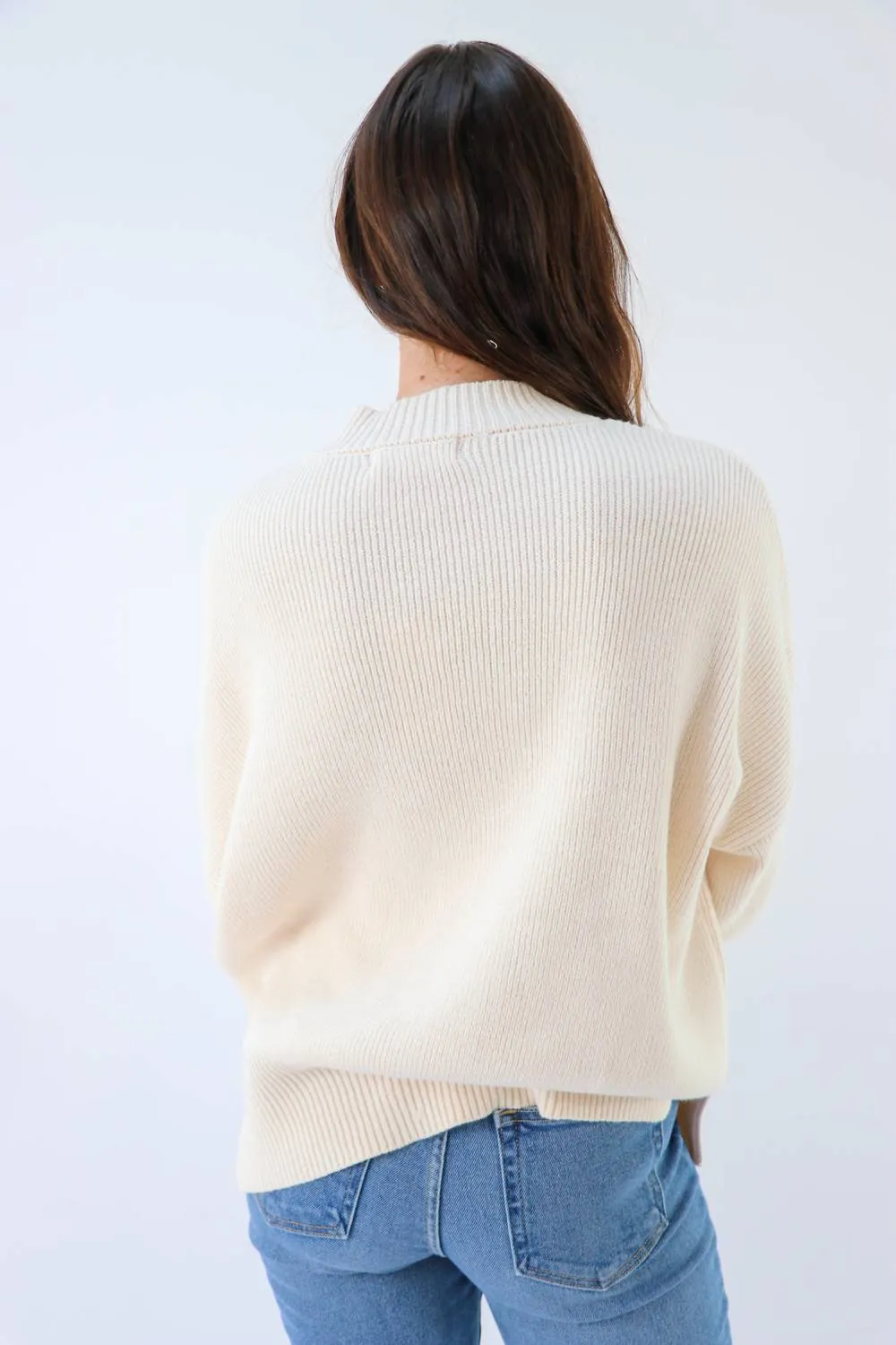 Say Something Pullover Sweater in Natural