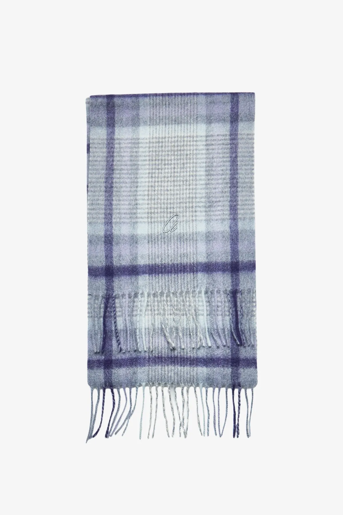 Scarf - Cashmere Purple Check