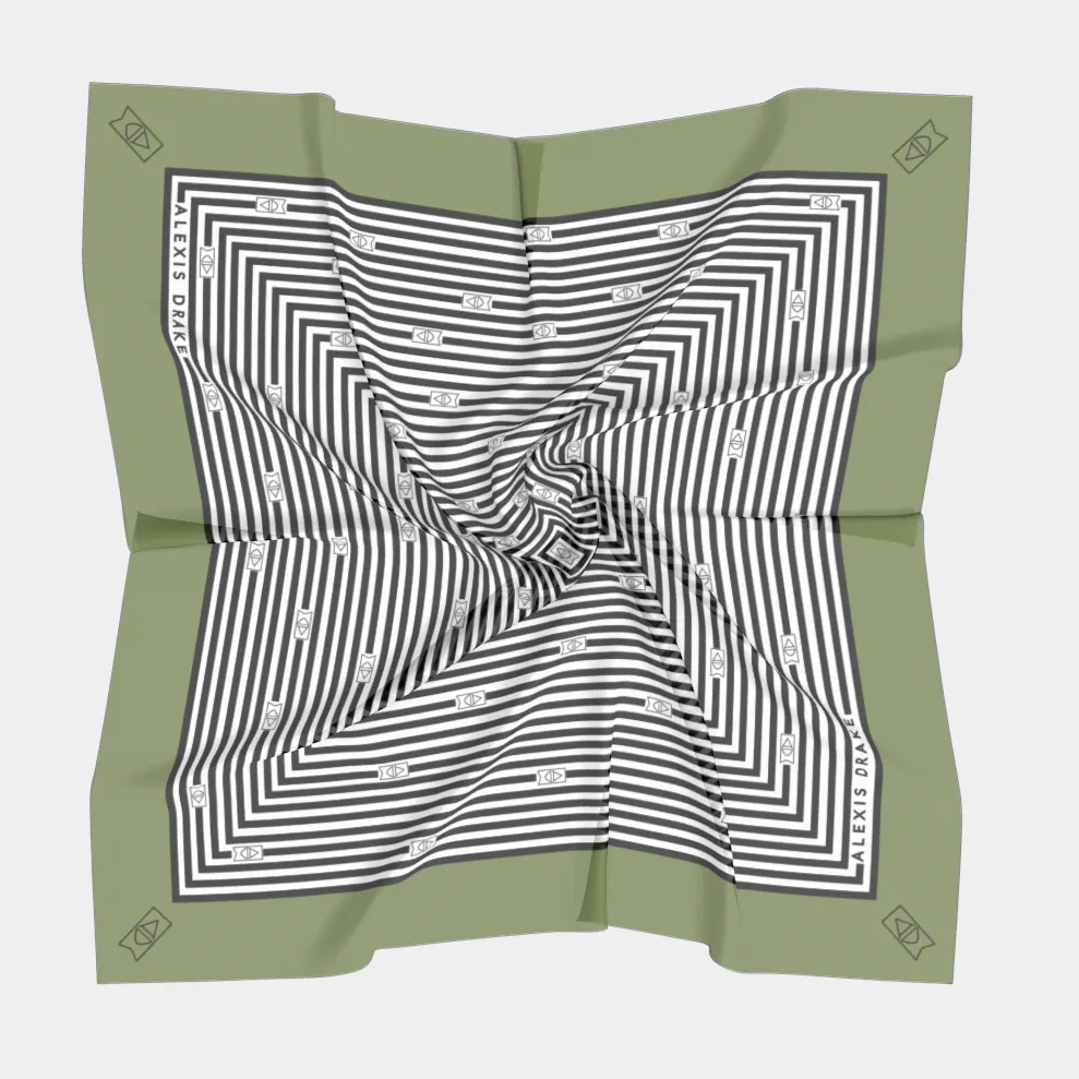 Scarf | Olive   Stripe