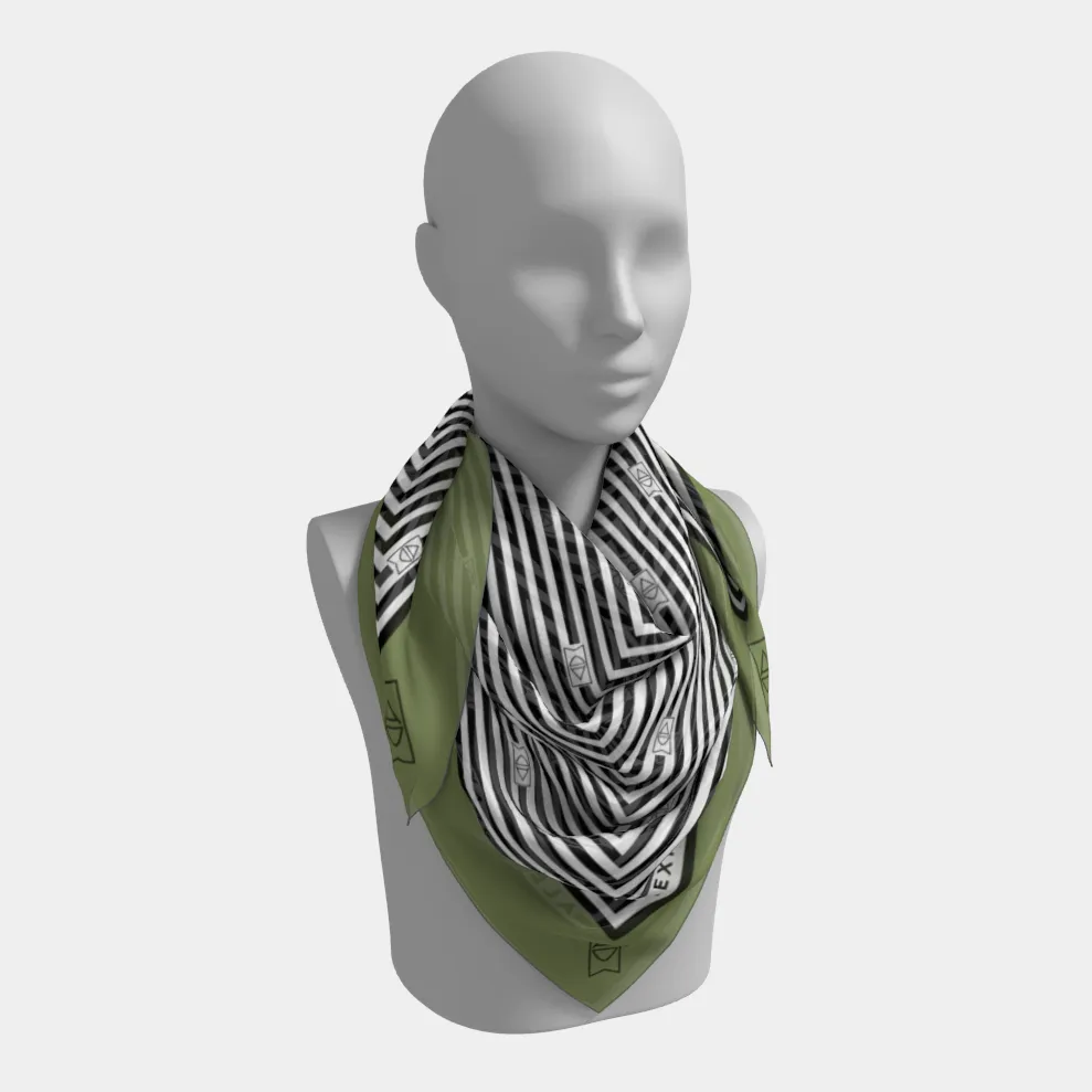 Scarf | Olive   Stripe